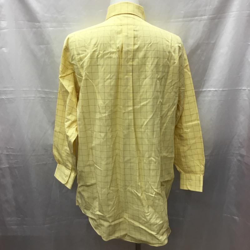 ブルックスブラザーズ BROOKS BROTHERS シャツ、ブラウス 長袖 ボタンダウン チェック 黄 / イエロー /  メンズ USED 古着 中古 10111374