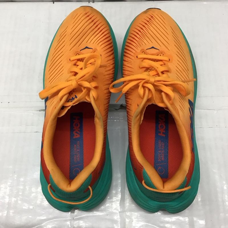 ホカオネオネ HOKA ONEONE スニーカー スニーカー 1119395 RINCON3 25.5cm 25.5cm ロゴ、文字 橙 / オレンジ / X 緑 / グリーン /  メンズ USED 古着 中古 10121621