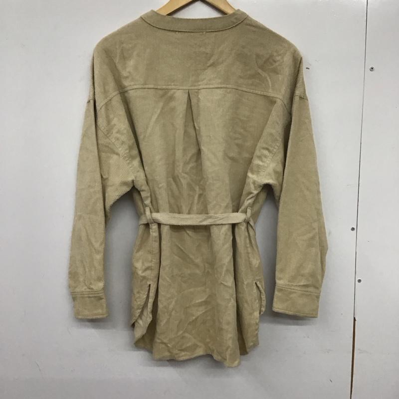 サマンサモスモスブルー Samansa Mos2 blue シャツ、ブラウス 長袖 FREE 無地 ベージュ / ベージュ /  レディース USED 古着 中古 10140423