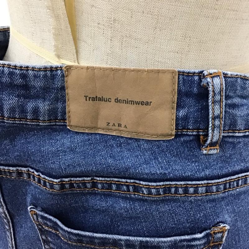 ザラ ZARA パンツ デニム、ジーンズ デニムパンツ スリムパンツ ストレッチパンツ ジーンズ 36 無地 インディゴ / インディゴ /  レディース USED 古着 中古 10122408