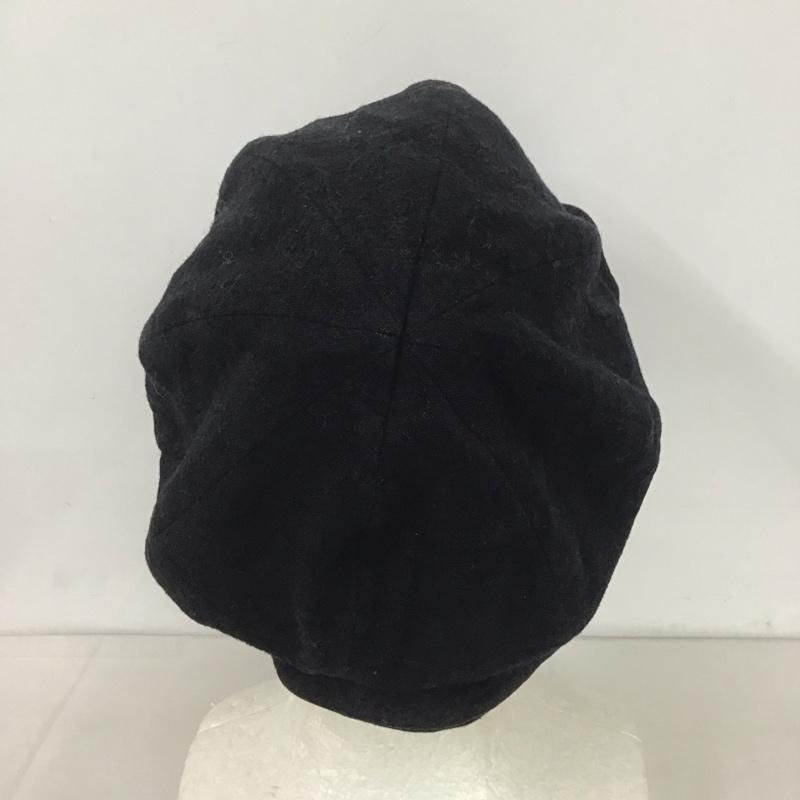 カシラ CA4LA 帽子 キャップ DOU00337 キャスケット 無地 黒 / ブラック /  レディース USED 古着 中古 10141050