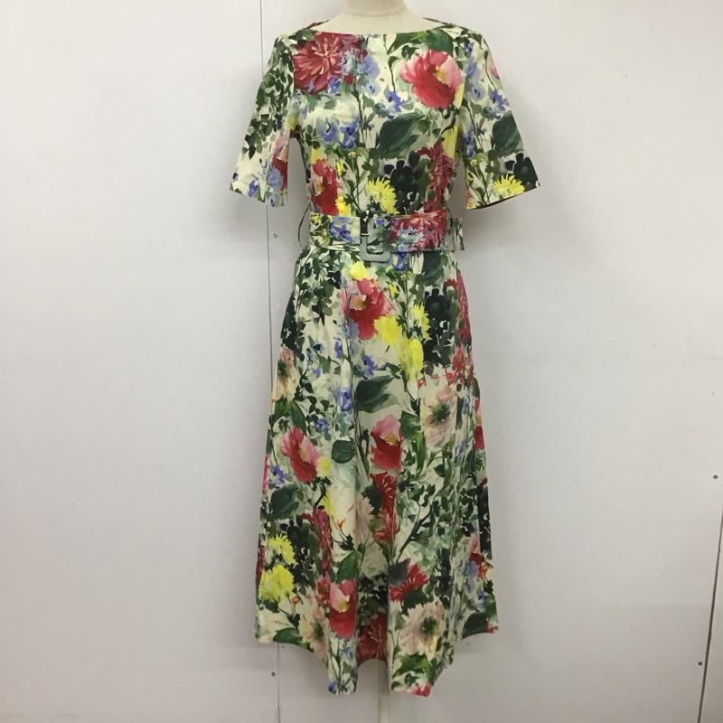 ザラ ZARA ワンピース ロングスカート 2313 717 330 半袖 ボートネック XS 花柄 マルチカラー / マルチカラー /  レディース USED 古着 中古 10111060