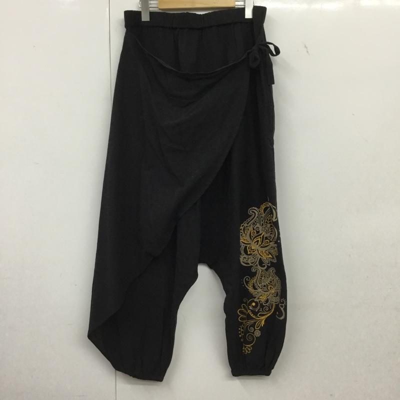 アミナ Amina パンツ サルエルパンツ 無地 黒 / ブラック /  メンズ USED 古着 中古 10150667