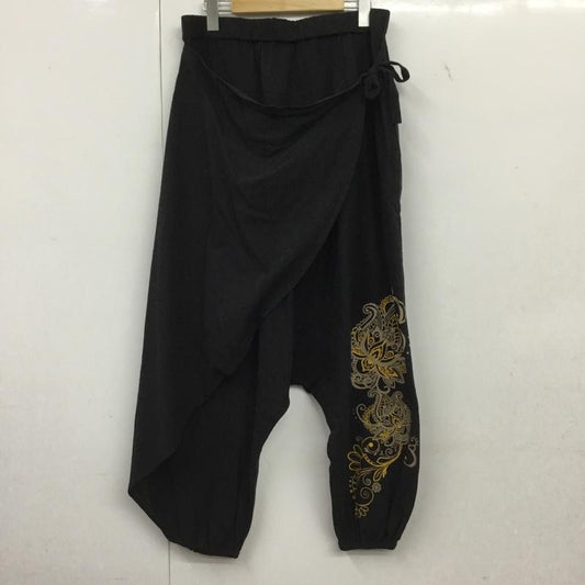 アミナ Amina パンツ サルエルパンツ 無地 黒 / ブラック /  メンズ USED 古着 中古 10150667