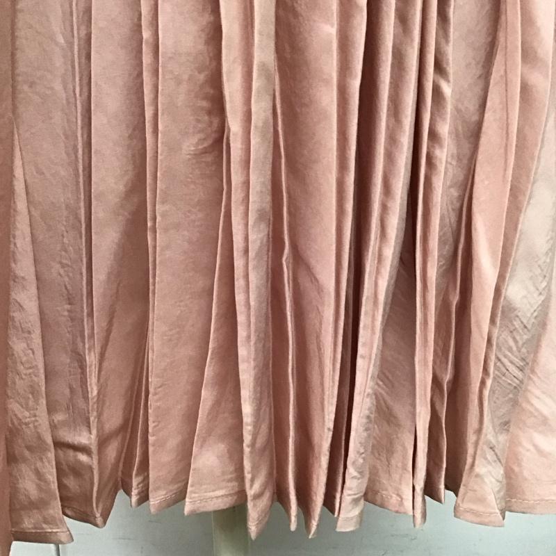 ダズリン dazzlin スカート ロングスカート 021920802301 シアープリーツロングスカート FREE 無地 桃 / ピンク /  レディース USED 古着 中古 10114762