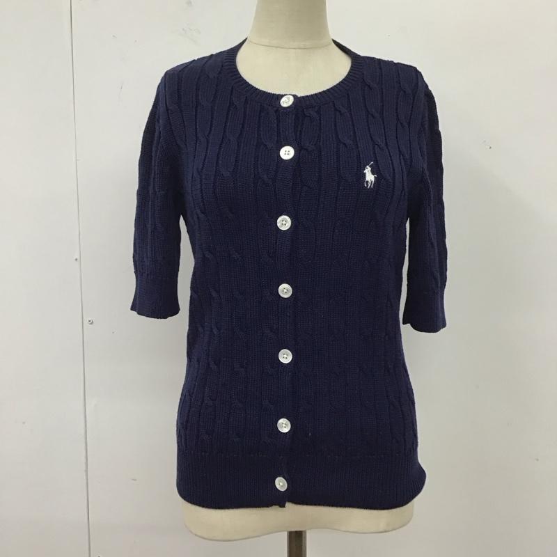 ラルフローレン RALPHLAUREN カーディガン 半袖 M レディース USED 古着 中古 10121716