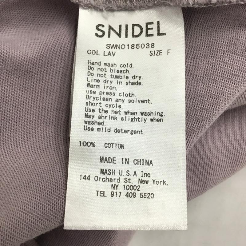 スナイデル SNIDEL ワンピース ロングスカート SWNO185038 カットワンピース 長袖 FREE 無地 紫 / パープル /  レディース USED 古着 中古 10130452