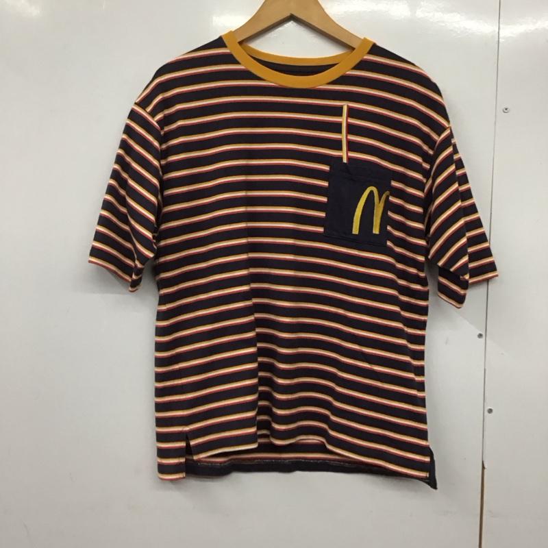 デザインティーシャツストアグラニフ Designtshirtsstoregraniph Tシャツ 半袖 半袖カットソー プリントTシャツ クルーネックカットソー S ボーダー柄 マルチカラー / マルチカラー /  メンズ USED 古着 中古 10145741