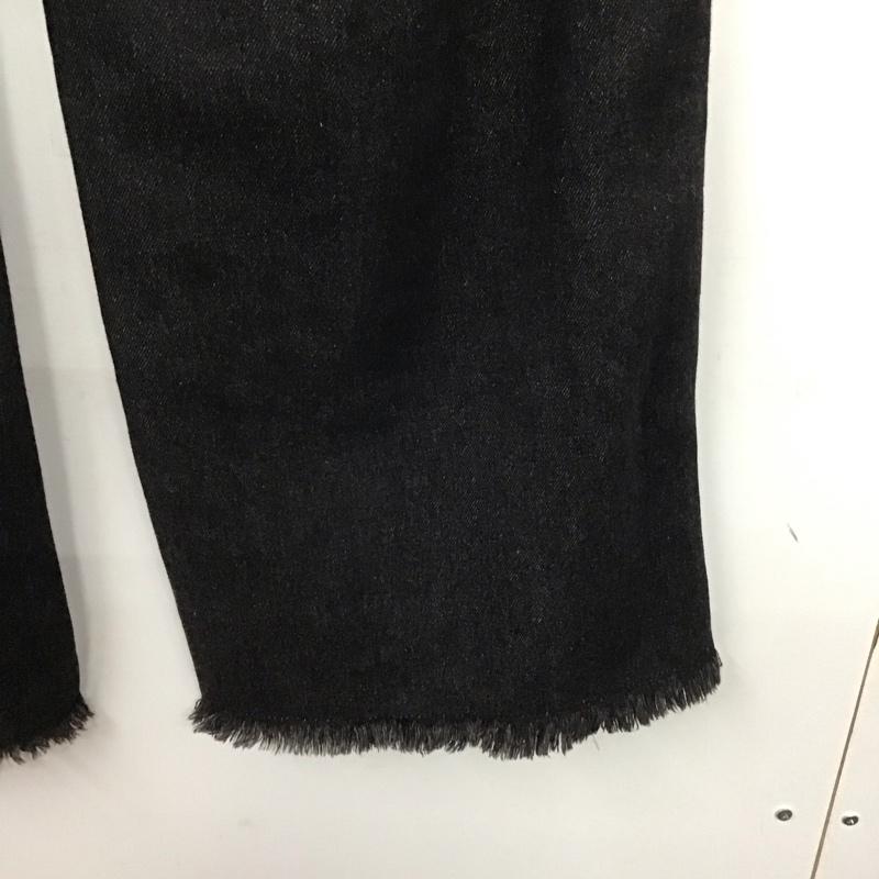 ビームス ハート BEAMS HEART パンツ デニム、ジーンズ 43-21-0059-152 フリンジ S 無地 黒 / ブラック /  レディース USED 古着 中古 10139243