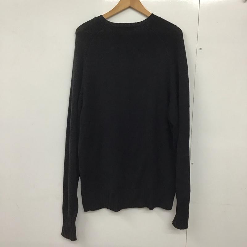 ポロバイラルフローレン Polo by RALPH LAUREN ニット、セーター 長袖 長袖ニットカットソー クルーネック セーター M ロゴ、文字 黒 / ブラック /  メンズ USED 古着 中古 10140847
