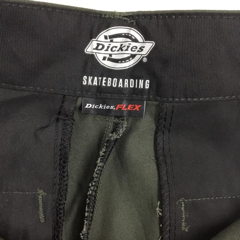ディッキーズ Dickies パンツ ワークパンツ、ペインターパンツ ワークパンツ スリムパンツ カジュアルパンツ 32インチ ロゴ、文字 カーキ / カーキ /  メンズ USED 古着 中古 10121984