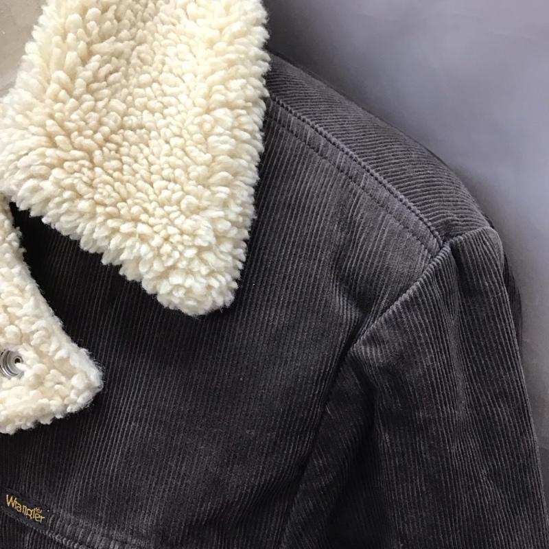 ラングラー Wrangler ジャケット、上着 ジャケット、ブレザー コーデュロイジャケット ボアジャケット カジュアルジャケット 古着 M ロゴ、文字 茶 / ブラウン /  メンズ USED 古着 中古 10113169