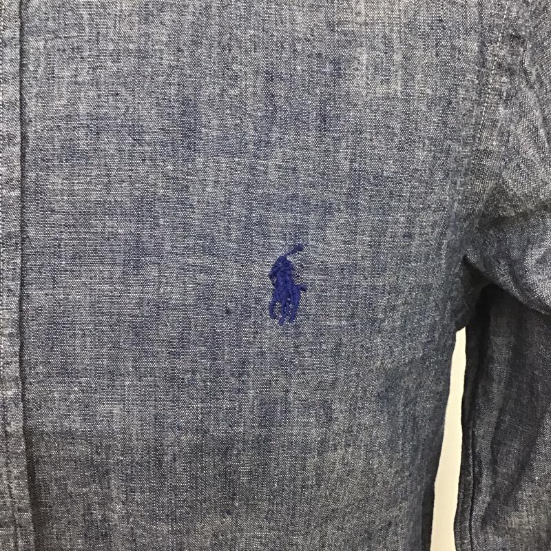 ラルフローレン RALPHLAUREN シャツ、ブラウス 長袖 710572862001 ボタンダウン XS ワンポイント 青 / ブルー /  メンズ USED 古着 中古 10106804