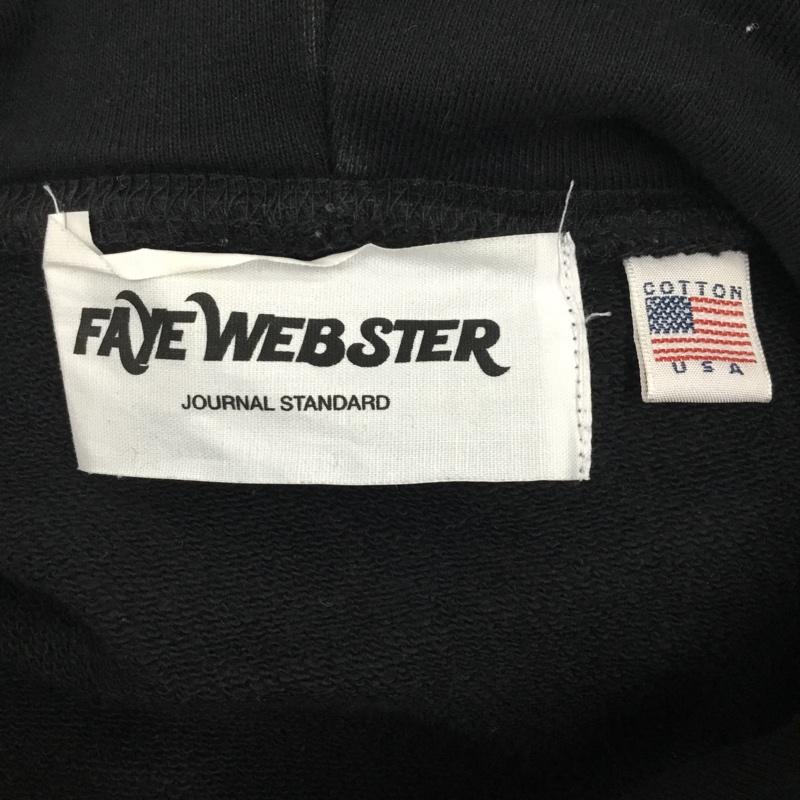 ジャーナルスタンダード JOURNAL STANDARD パーカー 長袖 FAYE WEBSTER シンガーソングライター フーディー バックプリント XL ロゴ、文字 黒 / ブラック /  メンズ USED 古着 中古 10114830