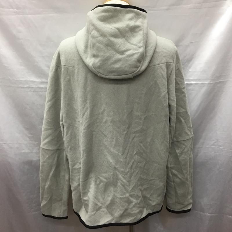 ナイキ NIKE パーカー 長袖 ジップパーカー XXL 無地 灰 / グレー /  メンズ USED 古着 中古 10121704