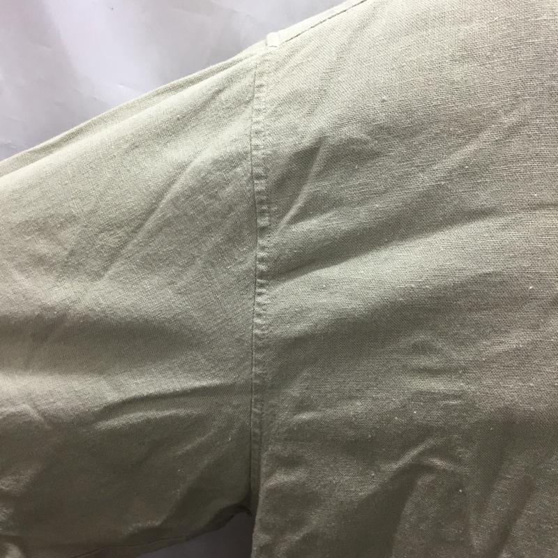 古着 USED シャツ、ブラウス 半袖 半袖シャツ カラーシャツ 半袖カットソー 無地シャツ XXL 無地 ベージュ / ベージュ /  メンズ USED 古着 中古 10122925