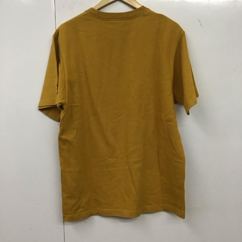 エフエイティー FAT Tシャツ 半袖 半袖カットソー プリントTシャツ クルーネックカットソー ロゴ、文字 マスタード / マスタード /  メンズ USED 古着 中古 10137300