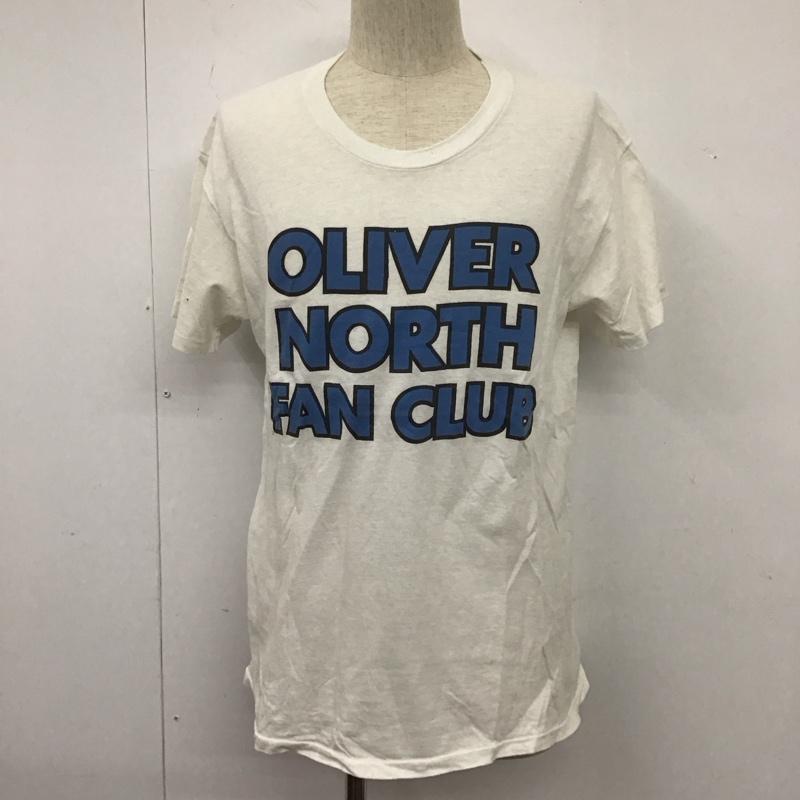 ヘインズ HANES Tシャツ 半袖 半袖カットソー プリントTシャツ クルーネックカットソー 80s L プリント 白 / ホワイト /  メンズ USED 古着 中古 10107009