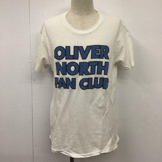 ヘインズ HANES Tシャツ 半袖 半袖カットソー プリントTシャツ クルーネックカットソー 80s L プリント 白 / ホワイト /  メンズ USED 古着 中古 10107009