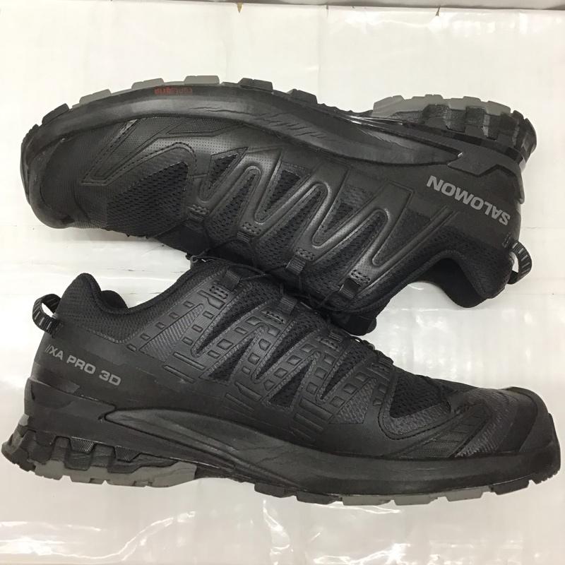サロモン SALOMON スニーカー スニーカー 145464 XA PRO 3D WIDE 30cm 箱有 30.0cm ロゴ、文字 黒 / ブラック /  メンズ USED 古着 中古 10113346
