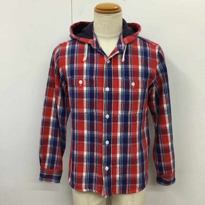 スタンダード カリフォルニア STANDARD CALIFORNIA シャツ、ブラウス 長袖 長袖シャツ フード付きシャツ チェックシャツ S チェック マルチカラー / マルチカラー /  メンズ USED 古着 中古 10117583