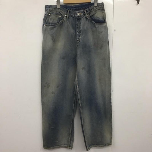 アンセルム ANCELLM パンツ デニム、ジーンズ anc-pt78 AGINGSTRAIGHT5PDENIMPANTS ボトム 3 ダメージ加工 インディゴ / インディゴ /  メンズ USED 古着 中古 10143453