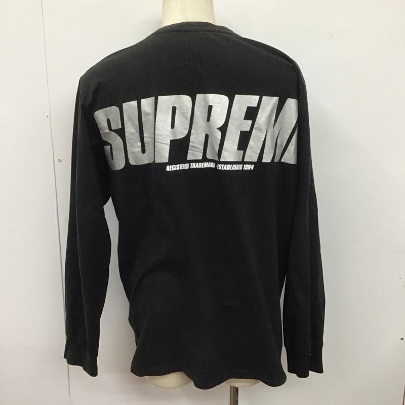 シュプリーム Supreme カットソー 長袖 19aw TrademarkLSTop 長袖カットソー 無地カットソー クルーネック L 無地 黒 / ブラック /  メンズ USED 古着 中古 10126718