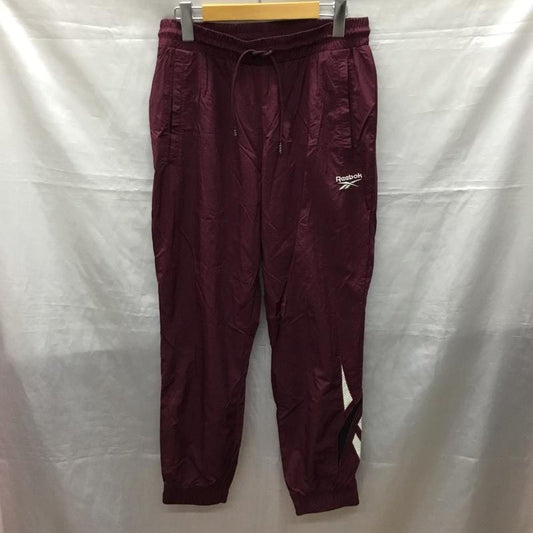 リーボック Reebok パンツ ワークパンツ、ペインターパンツ gj3632 クラシックスPVTパンツ ジャージ ユニセックス L ロゴ、文字 えんじ / ワインレッド /  メンズ USED 古着 中古 10121532