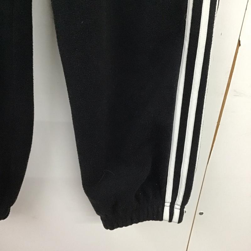 アディダス adidas パンツ ワークパンツ、ペインターパンツ フリースパンツ ワイドパンツ カジュアルパンツ L ロゴ、文字 黒 / ブラック /  メンズ USED 古着 中古 10142932