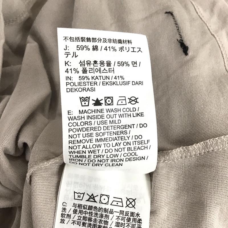 ナイキ NIKE カットソー 長袖 ao0653-033 長袖カットソー プリントTシャツ クルーネック S ロゴ、文字 灰 / グレー /  メンズ USED 古着 中古 10133678