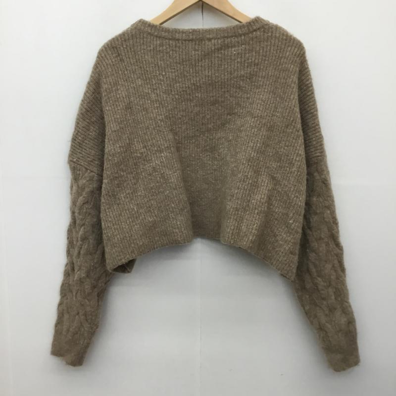 アイテムズ アーバンリサーチ ITEMS URBAN RESEARCH ニット、セーター 長袖 IT27-22A012 FREE  茶 / ブラウン /  レディース USED 古着 中古 10142528