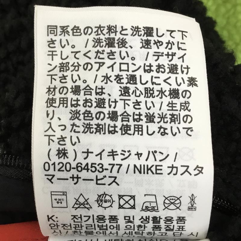 ナイキ NIKE ジャケット、上着 ジャケット、ブレザー BIG SWOOSH BOA JACKET BQ6546-017 L ロゴ、文字 黒 / ブラック / X 黄緑 / イエローグリーン /  メンズ USED 古着 中古 10143150