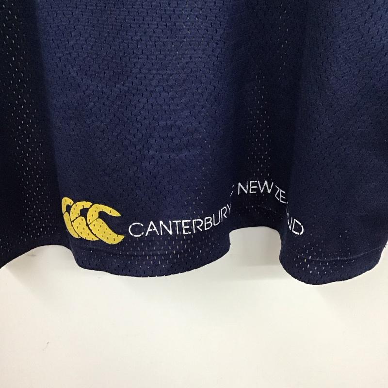 カンタベリー CANTERBURY カットソー 半袖 半袖カットソー Vネック プリントカットソー XL ロゴ、文字 紺 / ネイビー /  メンズ USED 古着 中古 10129030