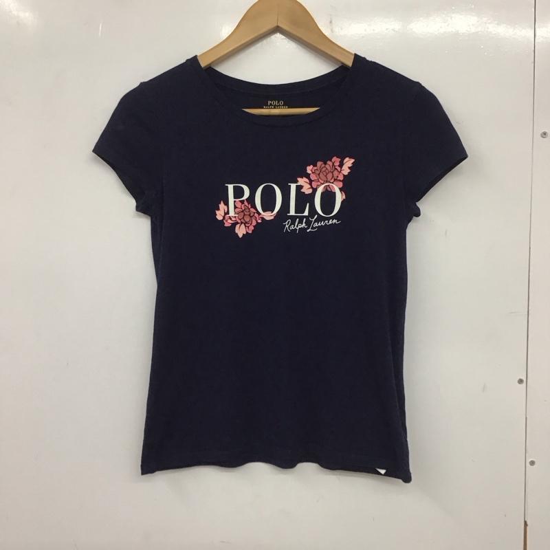 ポロラルフローレン POLO RALPH LAUREN Tシャツ 半袖 150cm プリント 紺 / ネイビー /  ガールズ USED 古着 中古 10140367