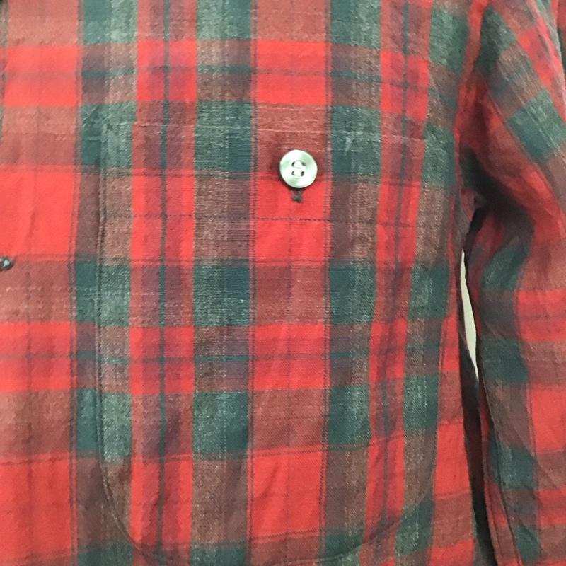 ペンドルトン PENDLETON シャツ、ブラウス 長袖 長袖シャツ カラーシャツ ポケットシャツ 長袖カットソー チェックシャツ 50s S チェック マルチカラー / マルチカラー /  メンズ USED 古着 中古 10120631