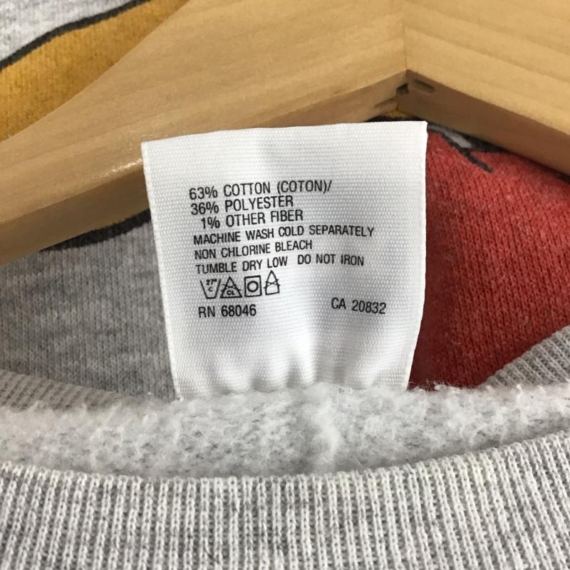 古着 USED トレーナー 長袖 TULTEX スウェット ミッキーマウス ディズニー 裏起毛 90年代 90s M キャラクター 灰 / グレー /  メンズ USED 古着 中古 10133276