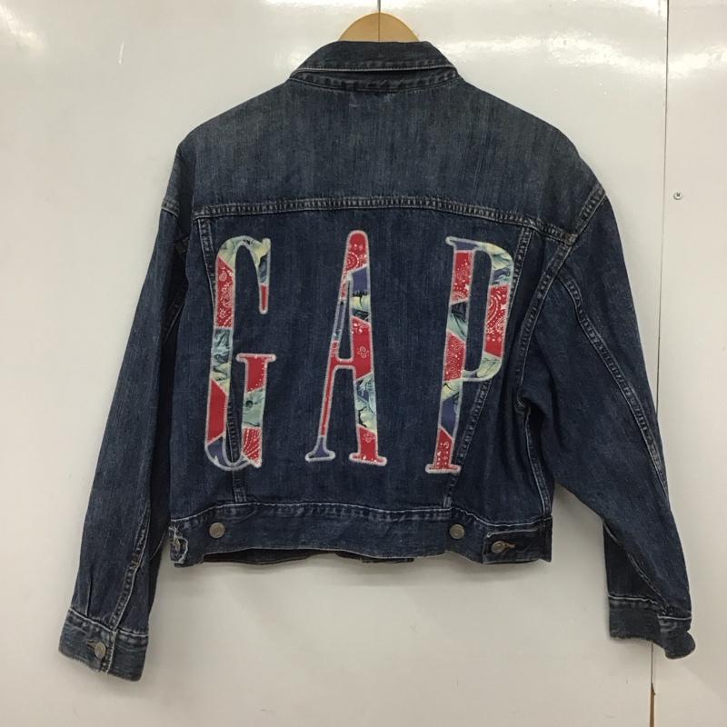 ギャップ GAP ジャケット、上着 ジャケット、ブレザー デニムジャケット Gジャン L 無地 インディゴ / インディゴ /  レディース USED 古着 中古 10149391
