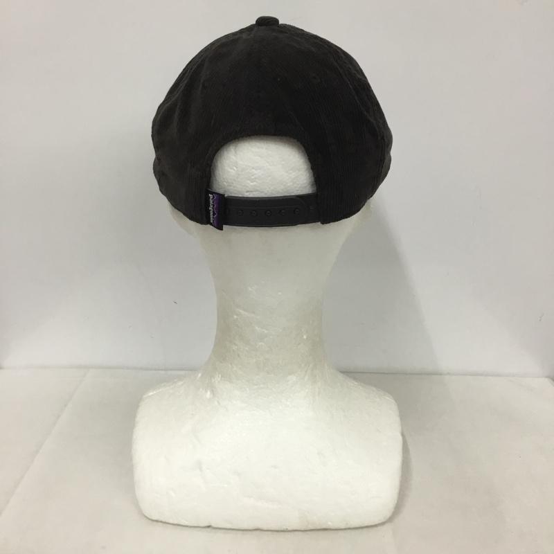 パタゴニア patagonia 帽子 キャップ コーデュロイ ロゴ、文字 黒 / ブラック /  メンズ USED 古着 中古 10143292