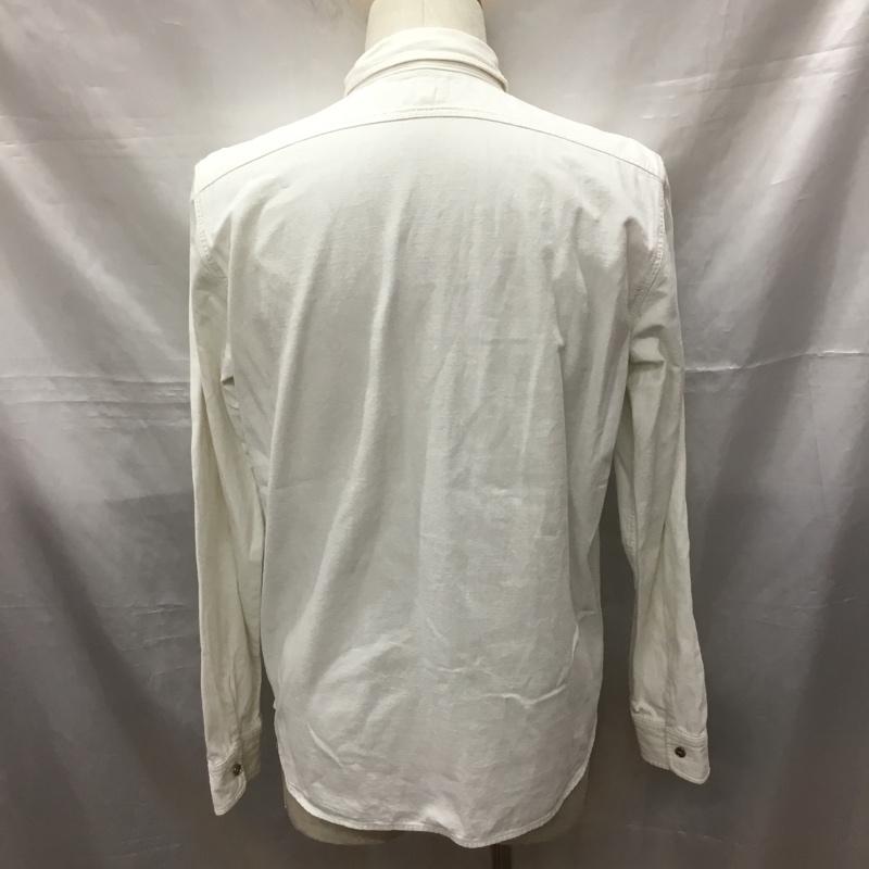 ジェラード JELADO シャツ、ブラウス 長袖 L 無地 白 / ホワイト /  メンズ USED 古着 中古 10114796