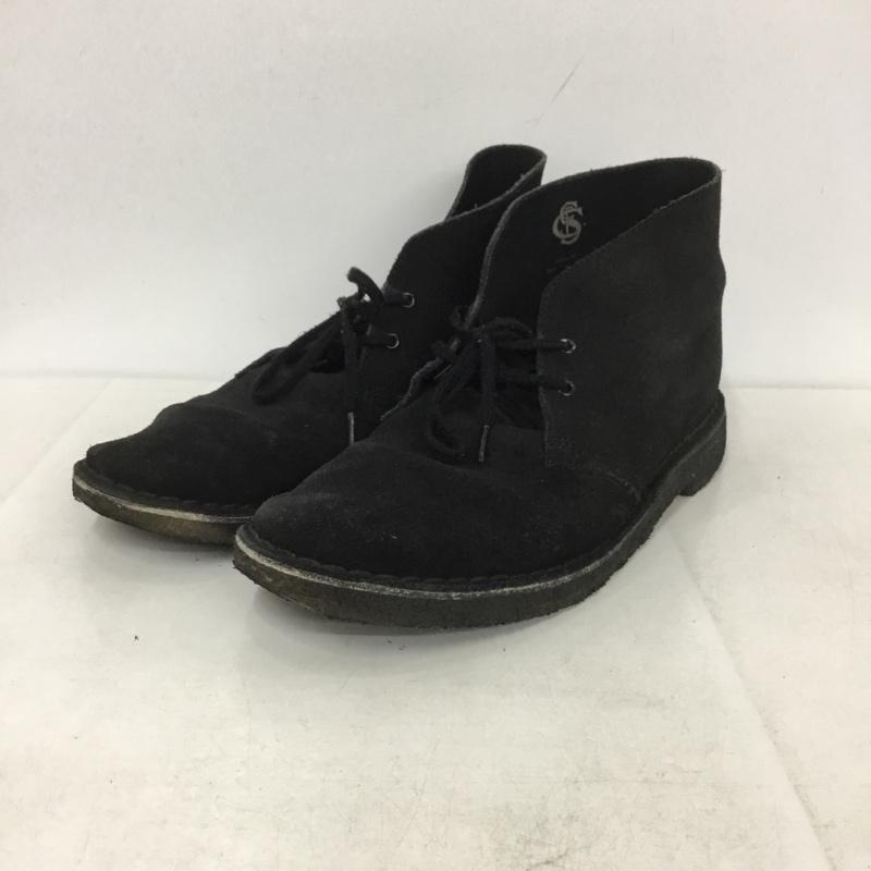 クラークス Clarks ブーツ ショートブーツ 60934281 デザートブーツ UK7.5 US：8.5 無地 黒 / ブラック /  メンズ USED 古着 中古 10140025