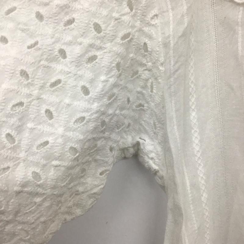 サマンサモスモス Samansa Mos2 チュニック 七分袖 CLC-1711862 レースチュニックブラウス FREE 無地 白 / ホワイト /  レディース USED 古着 中古 10130837