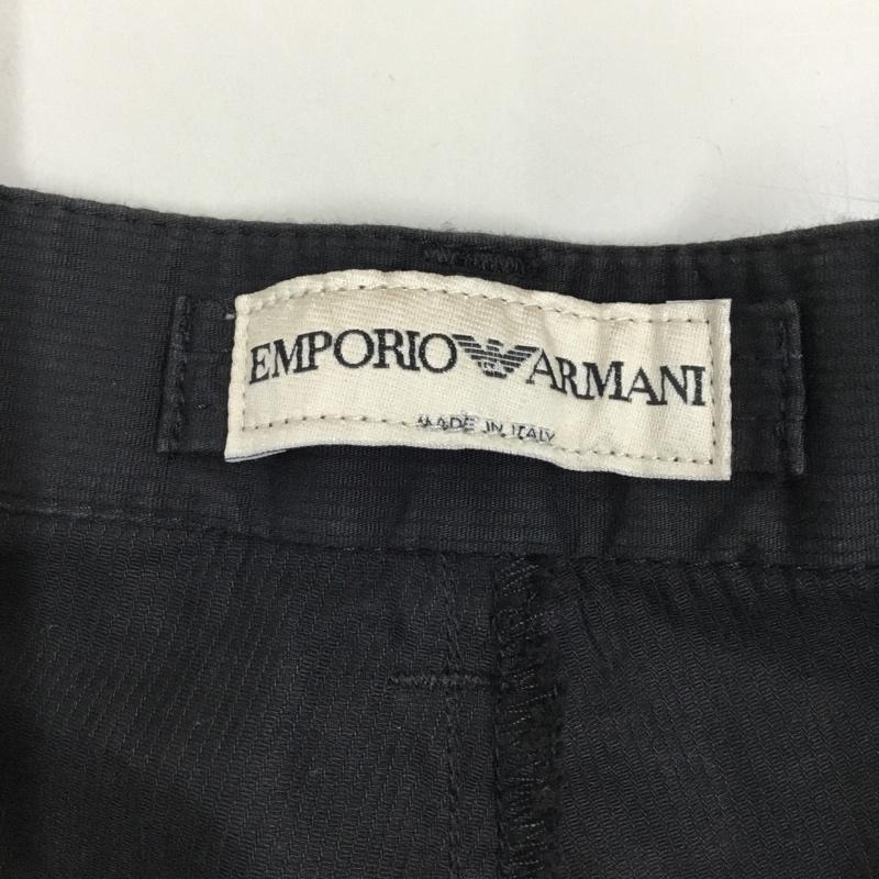 エンポリオアルマーニ EMPORIO ARMANI パンツ デニム、ジーンズ ワイドパンツ カジュアルパンツ ワークパンツ 48 無地 黒 / ブラック /  メンズ USED 古着 中古 10115758