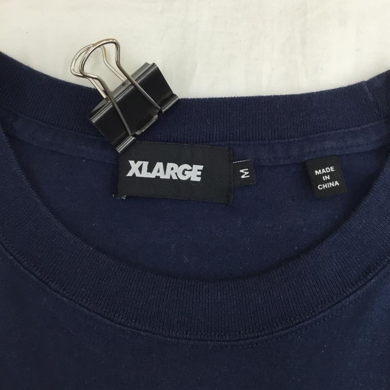 エクストララージ XLARGE Tシャツ 半袖 XLARGE×SHIRT KING PHADE XLARGE×SHIRT KING S/S TEE M プリント 紺 / ネイビー /  メンズ USED 古着 中古 10134507