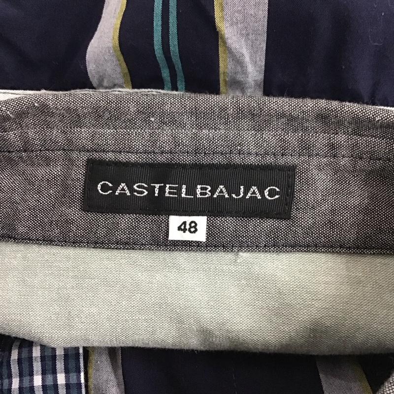 カステルバジャック CASTELBAJAC シャツ、ブラウス 長袖 長袖シャツ カラーシャツ ポケットシャツ 長袖カットソー チェックシャツ 48 チェック マルチカラー / マルチカラー /  メンズ USED 古着 中古 10123779