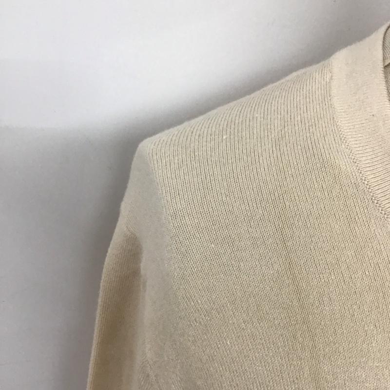 ザラ ZARA カーディガン 長袖 M 無地 ベージュ / ベージュ /  レディース USED 古着 中古 10124890