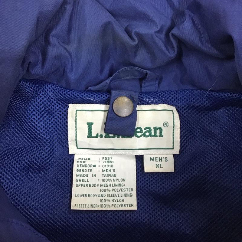 エルエルビーン L.L.Bean ジャケット、上着 ジャケット、ブレザー FG37 ナイロンジャケット XL ロゴ、文字 青 / ブルー /  メンズ USED 古着 中古 10122596