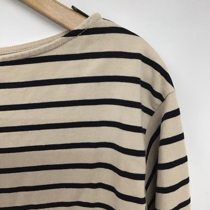 ミラオーウェン Mila Owen Tシャツ 七分袖 09WCT184086 ボートネックボーダーTOP コットンバスクシャツ 0 ボーダー柄 マルチカラー / マルチカラー /  レディース USED 古着 中古 10133866