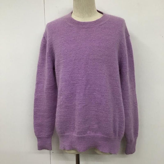 アベイシングエイプ A BATHING APE ニット、セーター 長袖 クルーネック モヘヤ混 S 無地 紫 / パープル /  メンズ USED 古着 中古 10111179