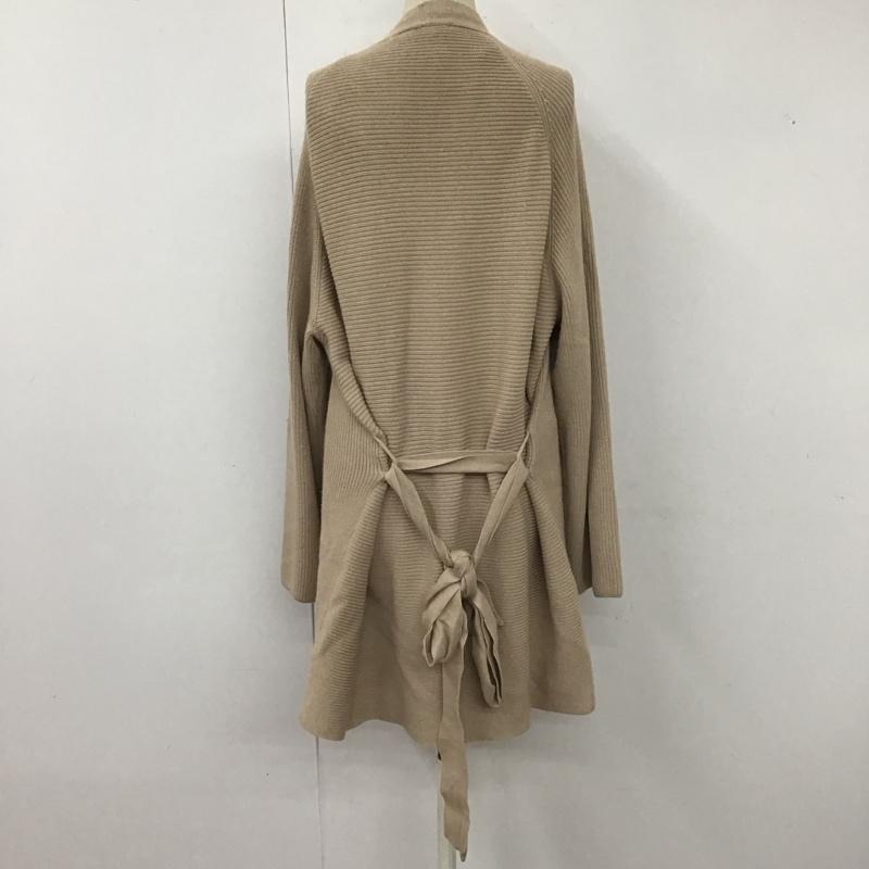 ザラ ZARA カーディガン 長袖 5536 117 711 ガウン S 無地 ベージュ / ベージュ /  レディース USED 古着 中古 10118463