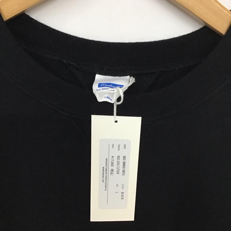 ラディアル RADIALL Tシャツ 半袖 半袖カットソー プリントTシャツ クルーネックカットソー L ロゴ、文字 黒 / ブラック /  メンズ USED 古着 中古 10131001